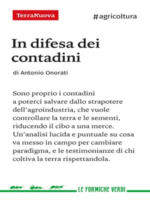 cover image of In difesa dei contadini